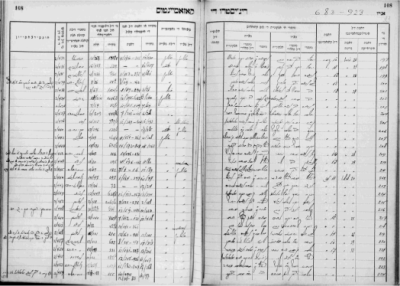 Registre des mariages Vol. 1 page 108 - Registres de la Communauté Juive de Salonique